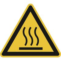 Waarschuwingsbord Heet oppervlak Zelfklevende folie 50 mm ISO 7010 10 stuk(s)