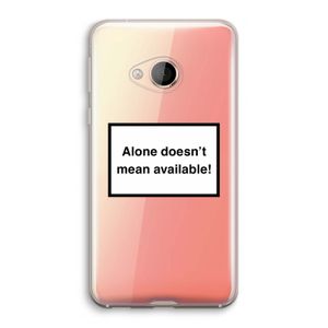 Alone: HTC U Play Transparant Hoesje