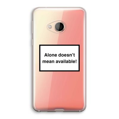 Alone: HTC U Play Transparant Hoesje