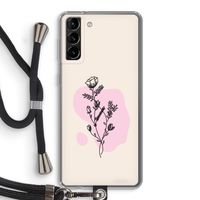 Roses are red: Samsung Galaxy S21 Plus Transparant Hoesje met koord