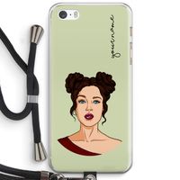 Pop-Art Creator: iPhone 5 / 5S / SE Transparant Hoesje met koord
