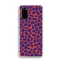 Purple Giraffe: Samsung Galaxy S20 Transparant Hoesje