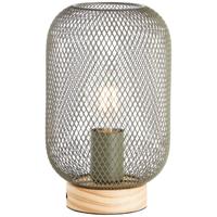 Brilliant Groene tafellampGiada met hout - 99108/74