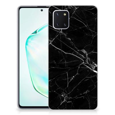 Samsung Galaxy Note 10 Lite | TPU | Siliconen hoesje | Marmer Zwart - Origineel Cadeau Vader