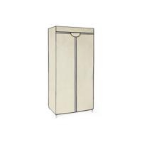 Stoffen kast met kledingroede, beige