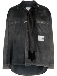 Maison MIHARA YASUHIRO chemise à effet usé - Noir