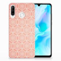 Huawei P30 Lite TPU bumper Pattern Orange - thumbnail