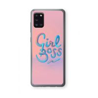 Girl boss: Samsung Galaxy A31 Transparant Hoesje Girl boss: Samsung Galaxy A31 Transparant Hoesje