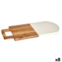 Snijplank Kinvara 78372 78372 Wit 18 x 1,5 x 38 cm (8 Stuks)