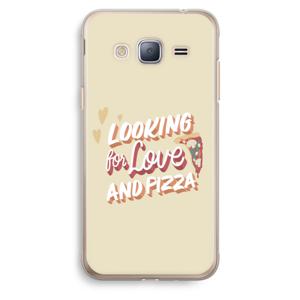 Pizza is the answer: Samsung Galaxy J3 (2016) Transparant Hoesje