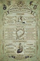 Harry Potter Hogwarts School List Poster 61x91.5cm - thumbnail