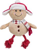 Xmas Peperkoekman - Pluche/Katoen Knuffel - 34 cm