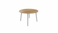 Tafel 9311 rond - 120 cm. - Alu - Toscaans noten - Aluminium - thumbnail