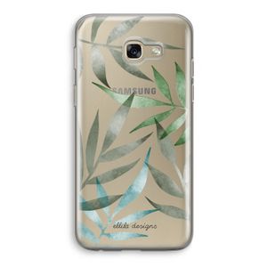Tropical watercolor leaves: Samsung Galaxy A5 (2017) Transparant Hoesje