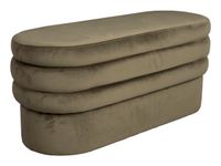 Dutchbone Bankje Aditi Velvet, 93cm - thumbnail