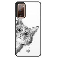 Samsung Galaxy S20 FE glazen hardcase - Peekaboo