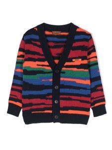 Missoni Kids cardigan imprimé à col v - Noir