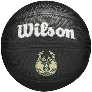 Wilson NBA Team Tribute Mini Milwaukee Bucks - - zwart - maat Maat 3