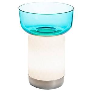 Artemide Bontà tafellamp met kom LED oplaadbaar turquoise