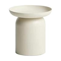 Kave Home Arcola bijzettafel Ø45 cm Ecru