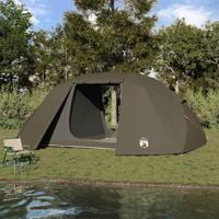 Vistent met dak Bruin 514 x 465 x 187 cm Polyester