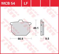 TRW Remblokken, en remschoenen voor de moto, MCB54 Allround organisch