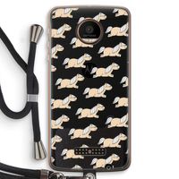 Ponys: Motorola Moto Z Force Transparant Hoesje met koord