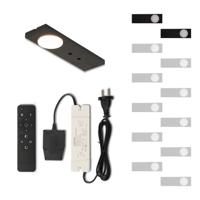 Set LED-opbouwspot met afstandsbediening Ludo zwart 3W 2700K 1-12 stuks Set LED-opbouwspot met afstandsbediening Ludo zwart 3W 2700K 1-12 stuks
