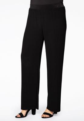 Yoek Broek plissé | Zwart | Maat 42/44