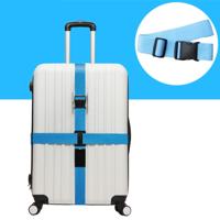 Cross Rainbow elastische telescopische tas bungee Bagage verpakking riem reizen bagage vaste riem (blauw)