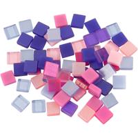 Creativ Company Mini mozaiek, afm 5x5 mm, dikte 2 mm, paars/donkerpaars, 25 gr/ 1 doos