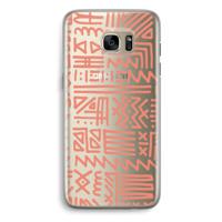 Marrakech Pink: Samsung Galaxy S7 Edge Transparant Hoesje - thumbnail