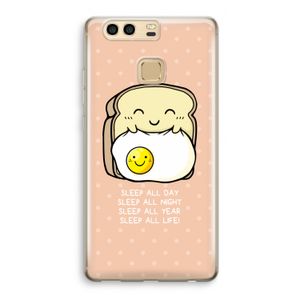 Sleep All Day: Huawei P9 Transparant Hoesje