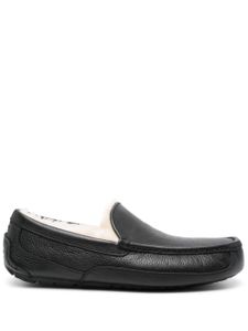 UGG chaussons Ascot en cuir - Noir