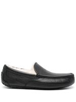UGG chaussons Ascot en cuir - Noir