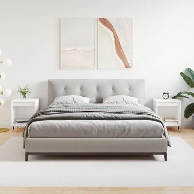 Nachtkastjes 2 st 40x35x50 cm bewerkt hout wit