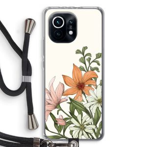 Floral bouquet: Xiaomi Mi 11 Transparant Hoesje met koord