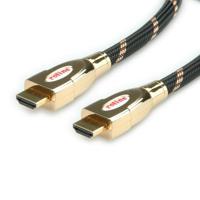 ROLINE GOLD HDMI Ultra HD Kabel met Ethernet, M/M, Retail Blister, 3 m - thumbnail