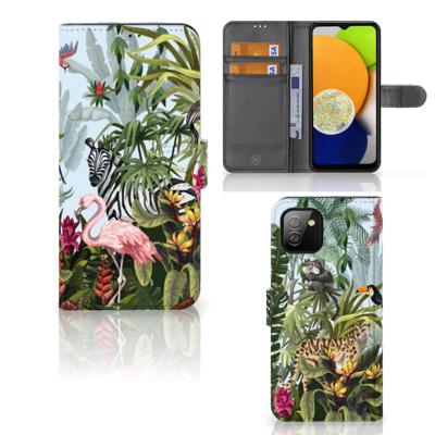 Telefoonhoesje | Met pasjeshouder | voor Samsung Galaxy A03 Jungle