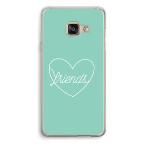 Friends heart pastel: Samsung Galaxy A3 (2016) Transparant Hoesje