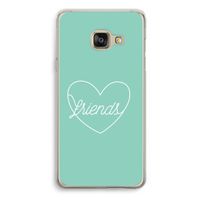 Friends heart pastel: Samsung Galaxy A3 (2016) Transparant Hoesje