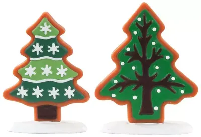 Lemax sugar cookie trees s/2 kerstdorp accessoire Sugar &apos;N&apos; Spice 2021