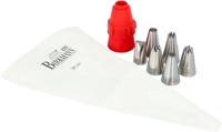 Spuitzak - BIRKMANN - EASY BAKING - Stof - Inclusief 6 spuitmondjes + 1 adapter - 9 x 14,5 x 5,7 cm