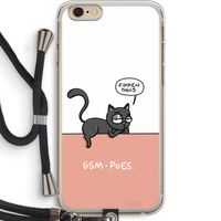 GSM poes: iPhone 6 PLUS / 6S PLUS Transparant Hoesje met koord