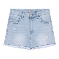 Indian Blue Jeans Meisjes jeans short high waist - Licht denim - thumbnail