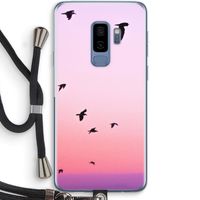 Fly away: Samsung Galaxy S9 Plus Transparant Hoesje met koord