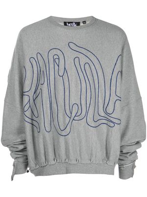 Haculla sweat à logo brodé - Noir