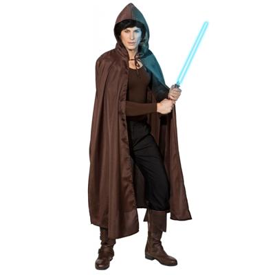 Cape voor carnaval/halloween - bruin - verkleedkleding - voor volwassenen - krijger