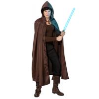 Cape voor carnaval/halloween - bruin - verkleedkleding - voor volwassenen - krijger