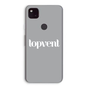 Topvent Grijs Wit: Google Pixel 4a 5G Transparant Hoesje